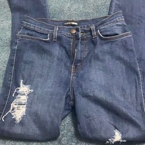 Fashion nova high waisted ripped skinny jeans